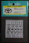 ZoomOn ZD026 Toyota Metal Sticker div. Maßstäbe