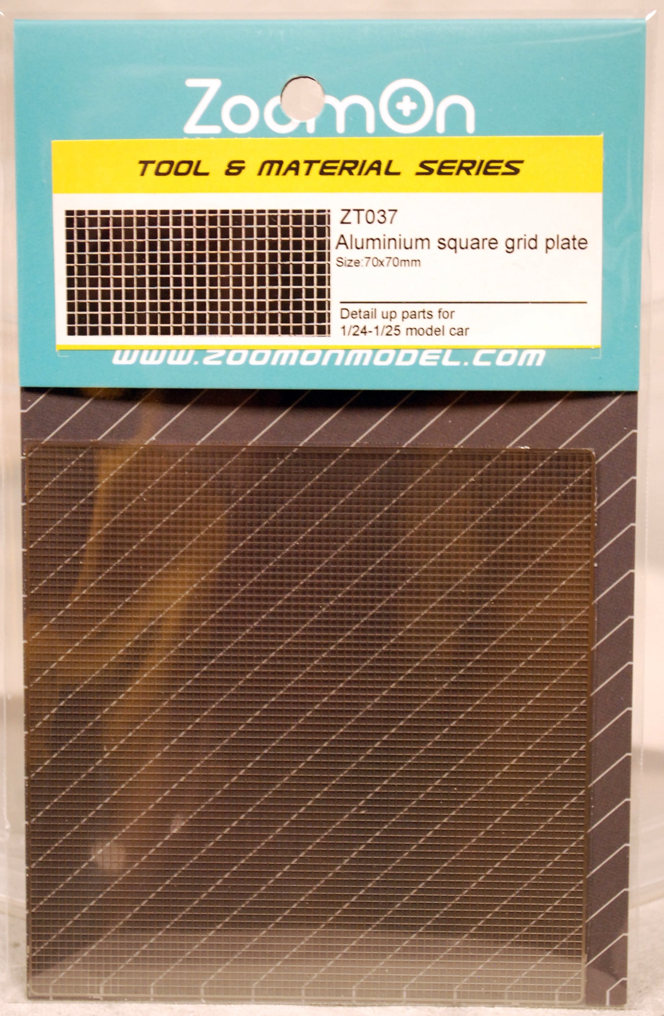 ZoomOn ZT037 Aluminium Square Grid Plate 70x70 mm fotogeätzt 1:24