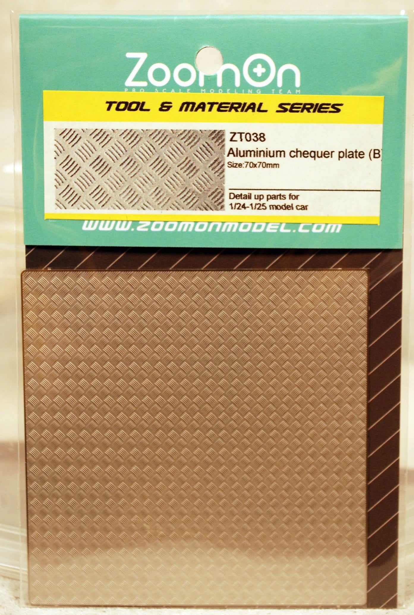 ZoomOn ZT038 Aluminium Chequer Plate B fotogeätzt 1:24