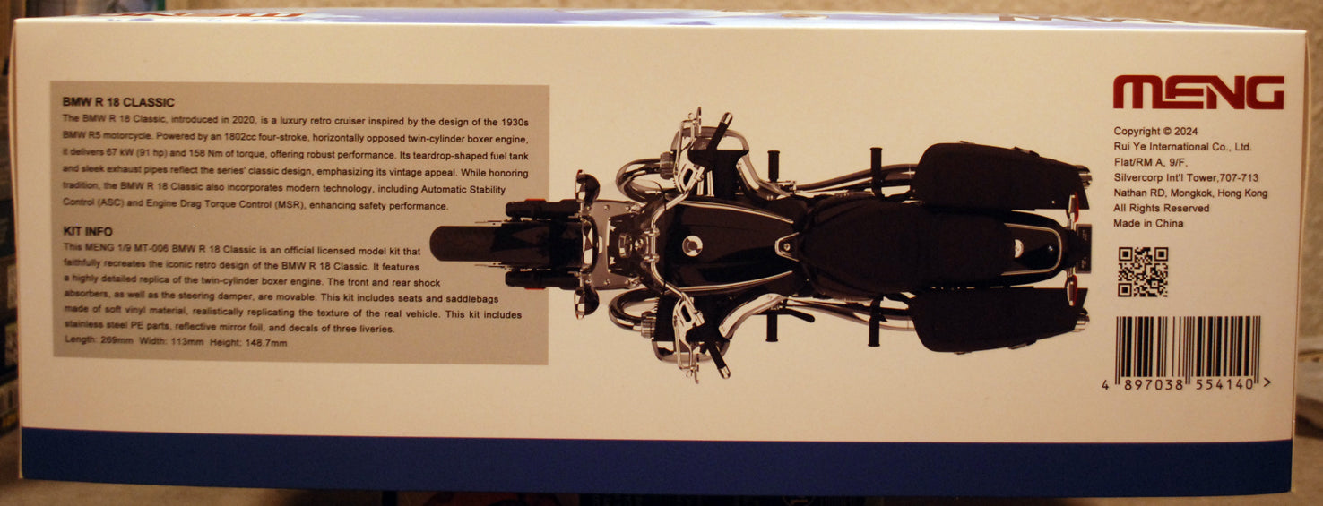 Meng MT006 2021 BMW R 18 Classic 1:9 neuer Bausatz 2024