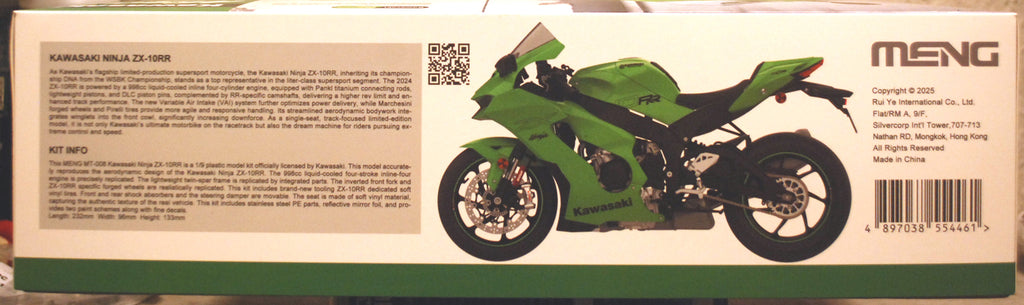 Meng MT008 2024 Kawasaki Ninja ZX-10RR 1:9