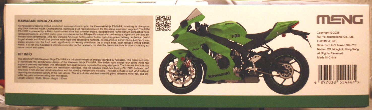 Meng MT008 2024 Kawasaki Ninja ZX-10RR 1:9
