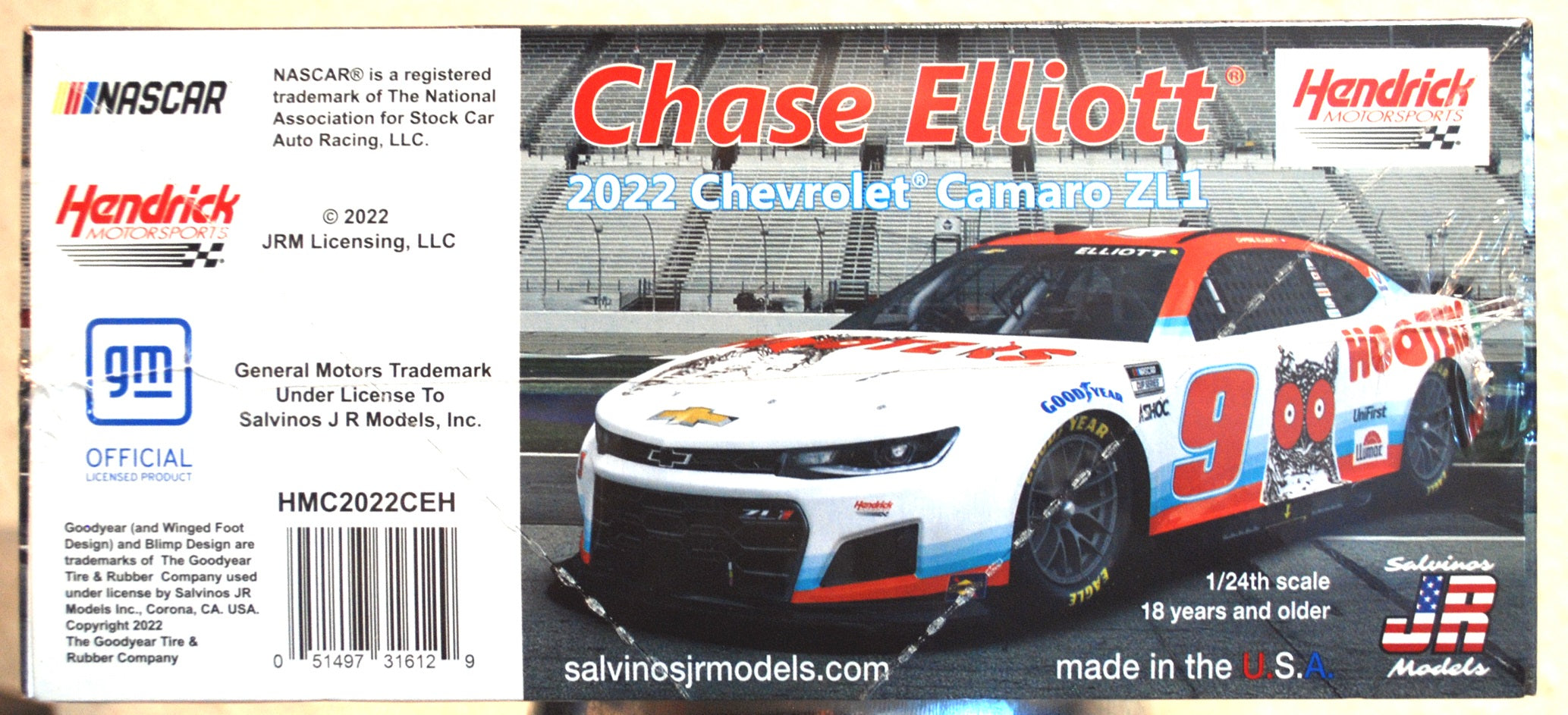 2022 Chevrolet Camaro Chase Elliott Hooters 1:24 Salvinos JR 316129