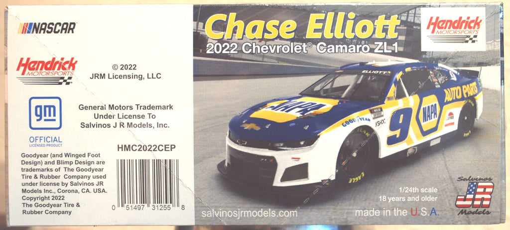 2022 Chevrolet Camaro Chase Elliott Napa 1:24 Salvinos JR 312558