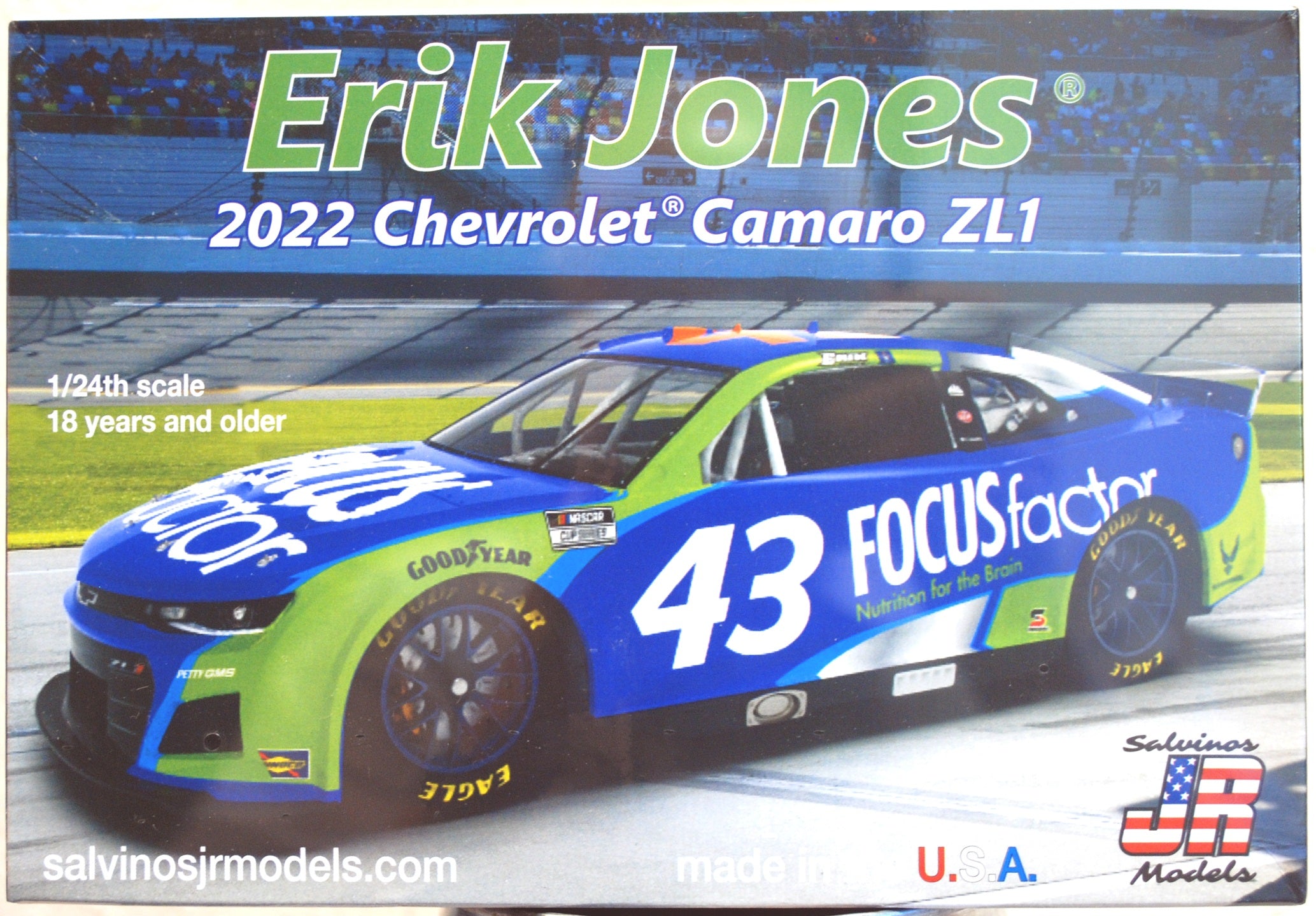 2022 Chevrolet Camaro Erik Jones Focus 1:24 Salvinos JR 316082