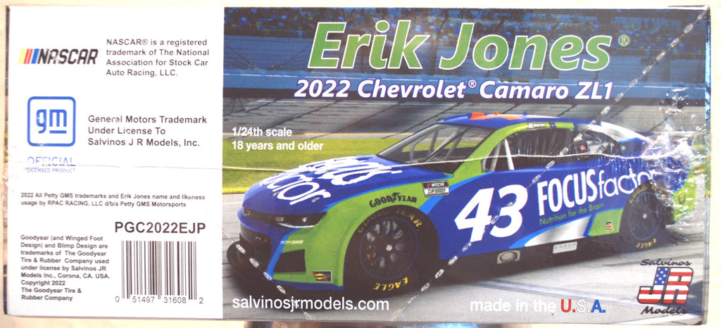 2022 Chevrolet Camaro Erik Jones Focus 1:24 Salvinos JR 316082