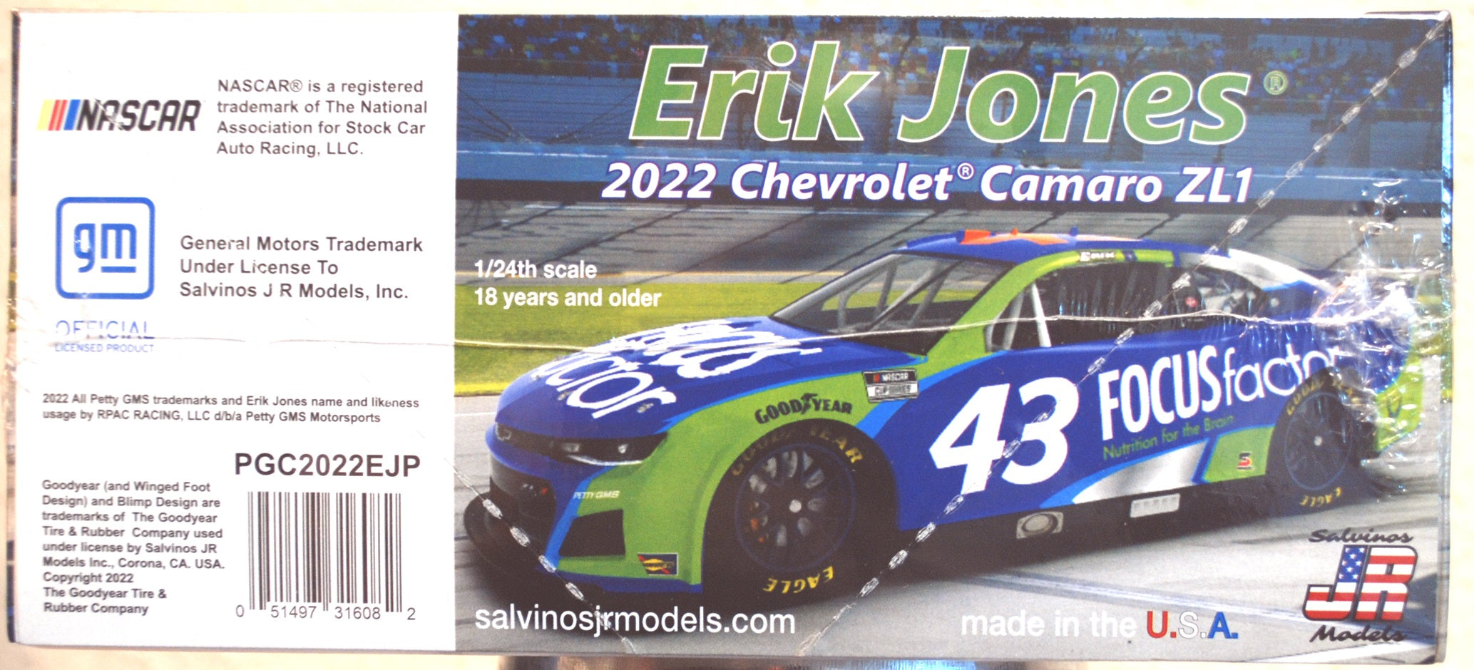 2022 Chevrolet Camaro Erik Jones Focus 1:24 Salvinos JR 316082
