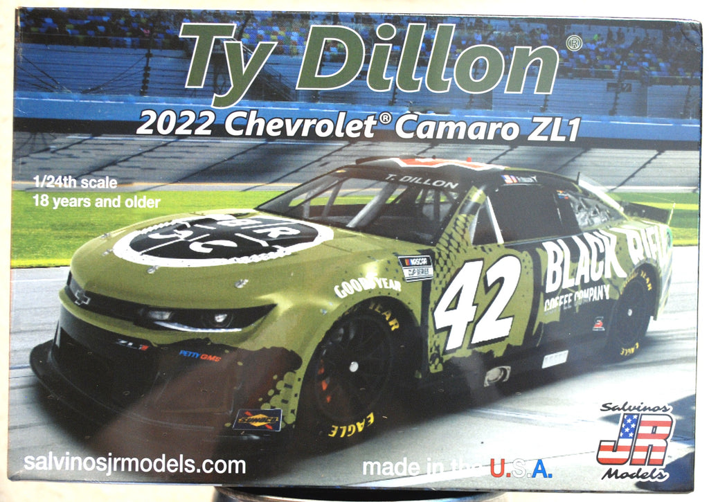2022 Chevrolet Camaro Ty Dillon Black Rifle Coffee 1:24 Salvinos JR 316075