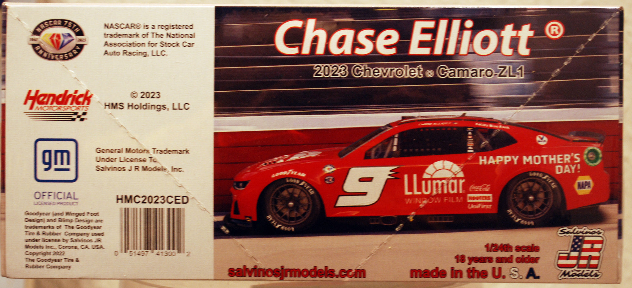 2023 Chevrolet Camaro Chase Elliott Llumar 1:24 Salvinos JR 413002