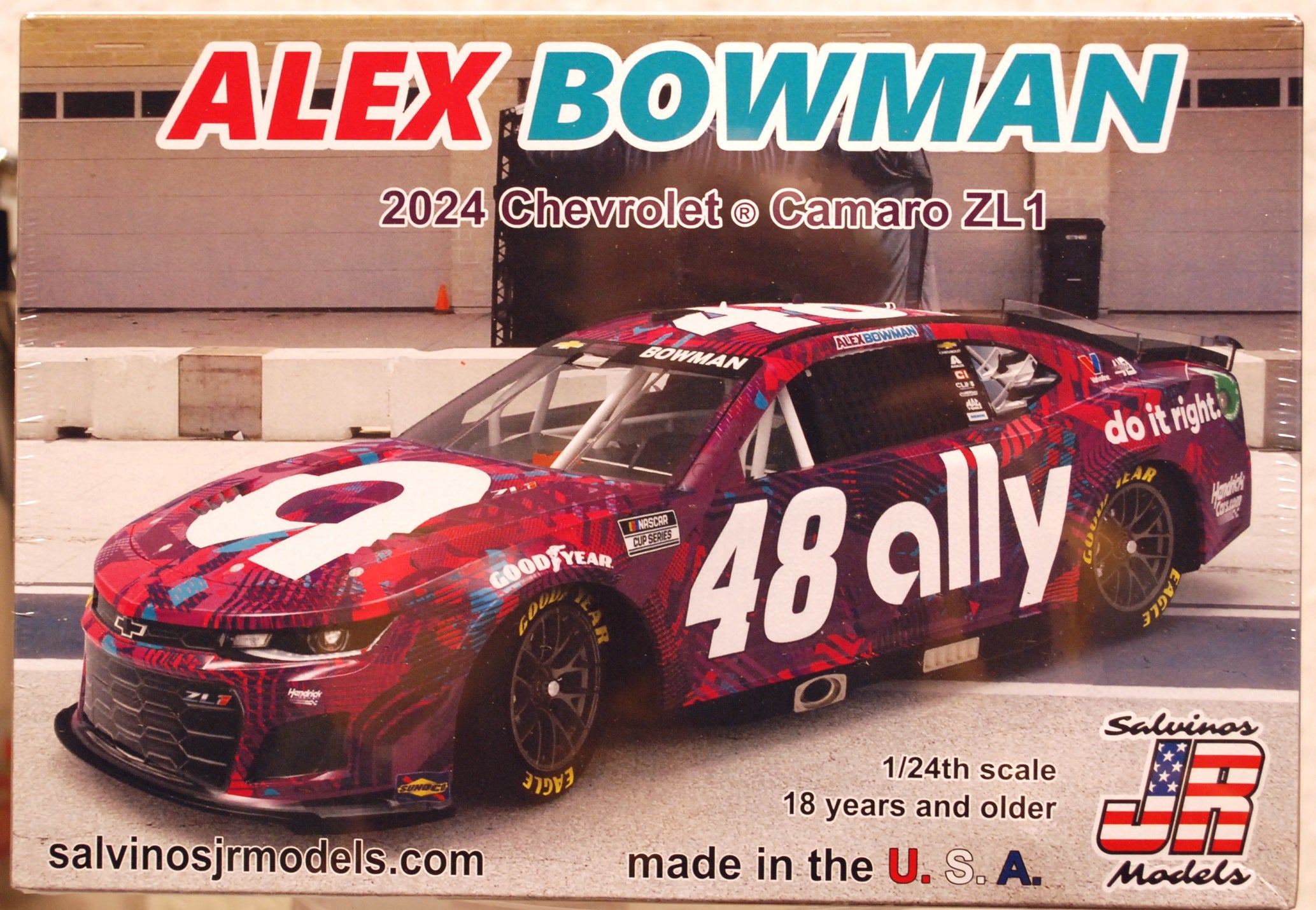 2024 Chevrolet Camaro Alex Bowman #48 ally 1:24 Salvinos JR 430146