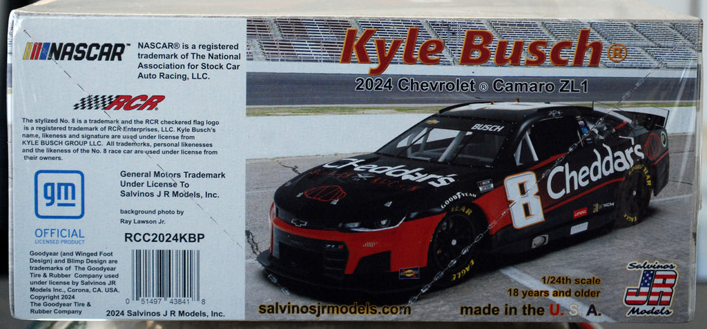 2024 Chevrolet Camaro ZL 1 Kyle Bush Cheddars 1:24 Salvinos JR 438418