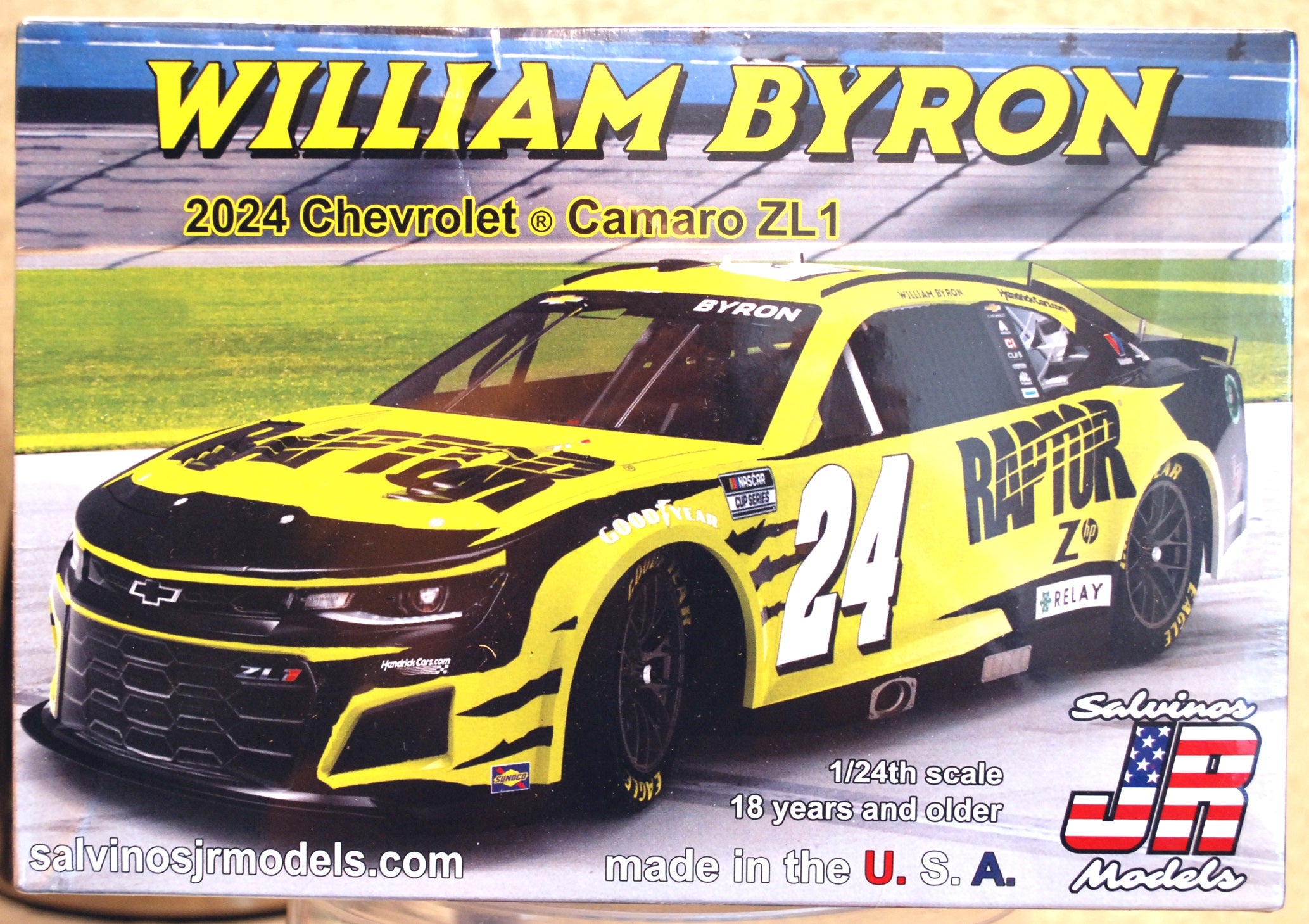 2024 Chevrolet Camaro ZL 1 William Byron Raptor 1:24 Salvinos JR 422417