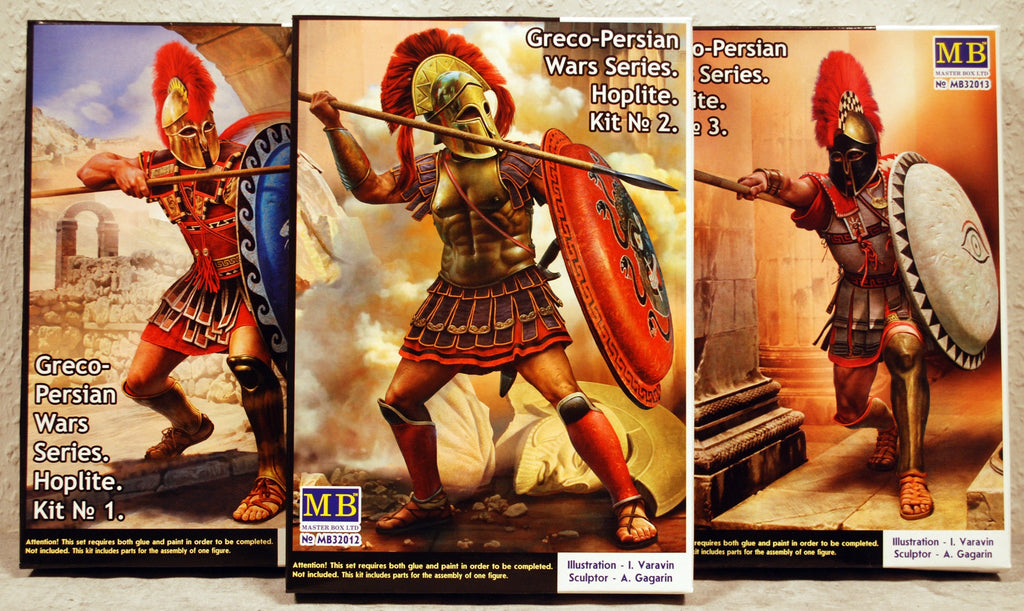 32011B Master Box Greco-Persian Wars alle 3 Hopliten Kit # 1,2,3 1:32