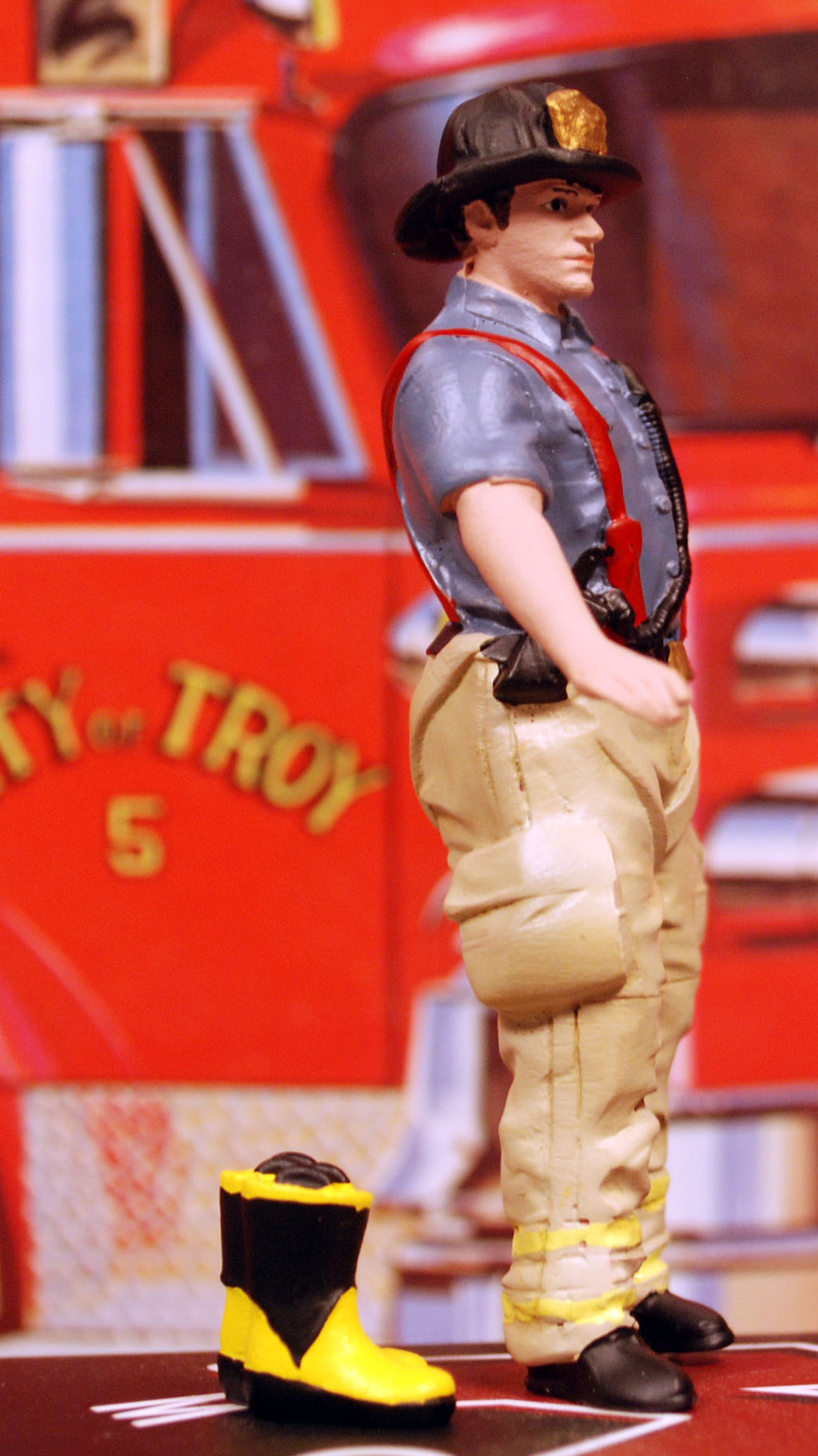 76419 American Diorama Firefighters Gettin Ready Feuerwehr Polizei 1:24