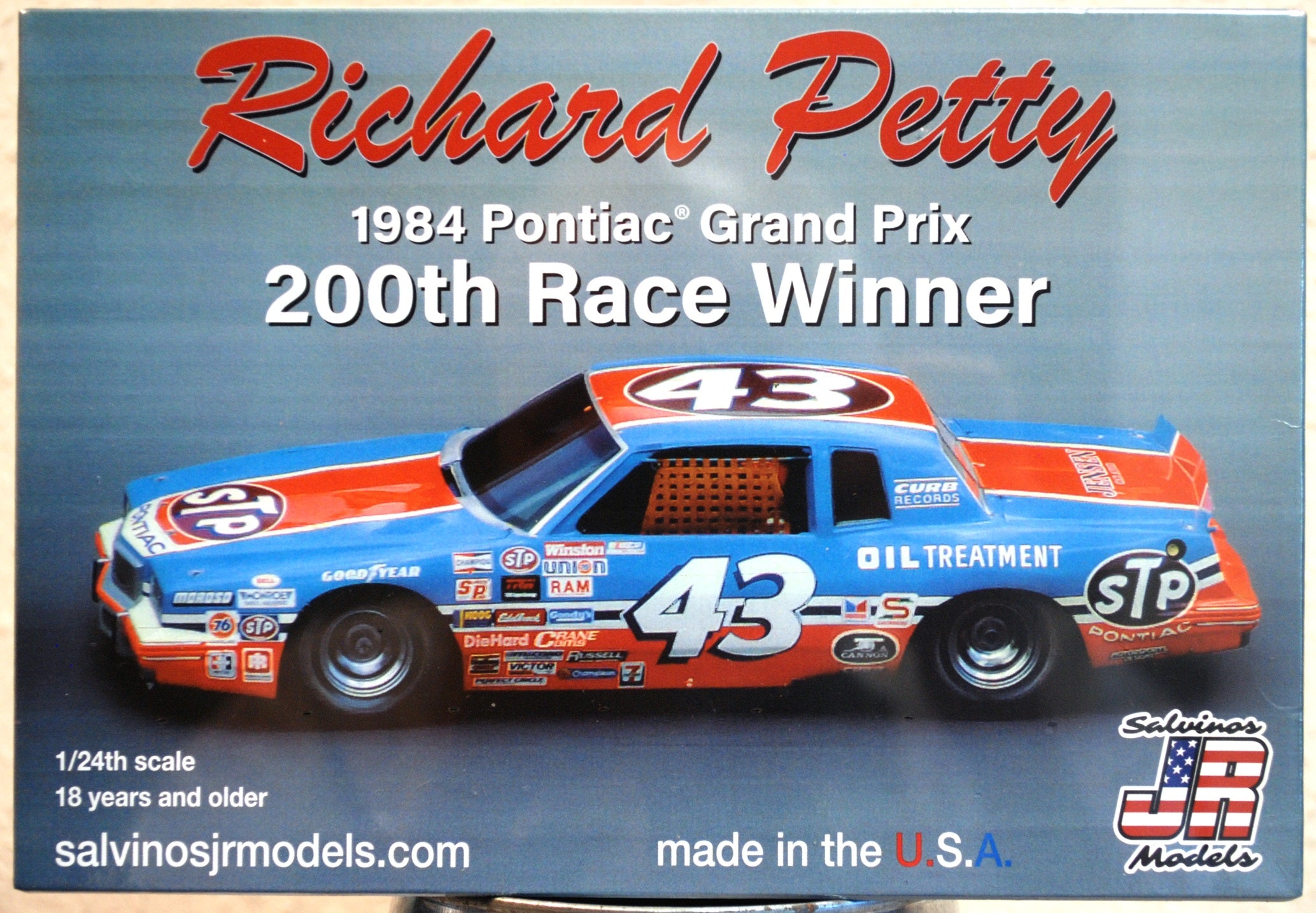 1984 Pontiac Grand Prix # 43 R. Petty 200th Race Winner 1:25 Salvinos JR 340872