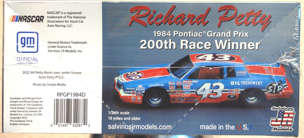 1984 Pontiac Grand Prix # 43 R. Petty 200th Race Winner 1:25 Salvinos JR 340872