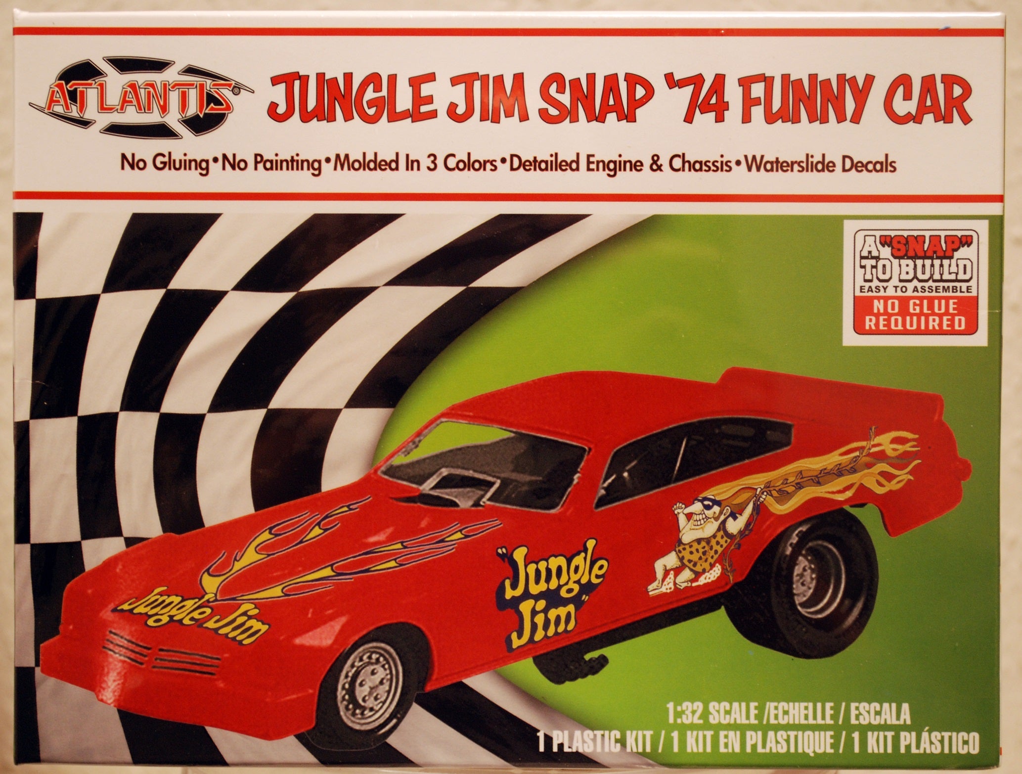 Atlantis 1119 Russell James Liberman Jungle Jim Vega Funny Car 1:32 Snap Bausatz