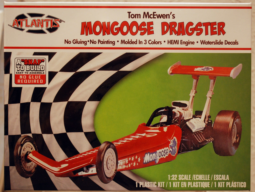 Atlantis 1120 Tom McEwens Moongoose Dragster 1:32 Snap Bausatz