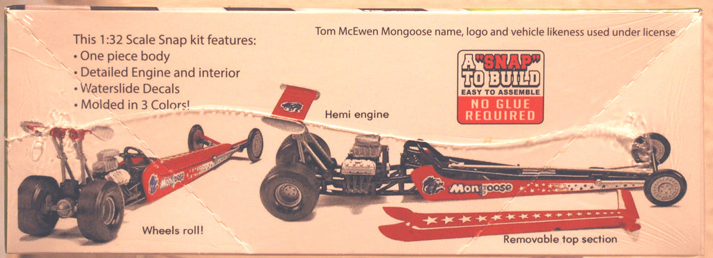 Atlantis 1120 Tom McEwens Moongoose Dragster 1:32 Snap Bausatz