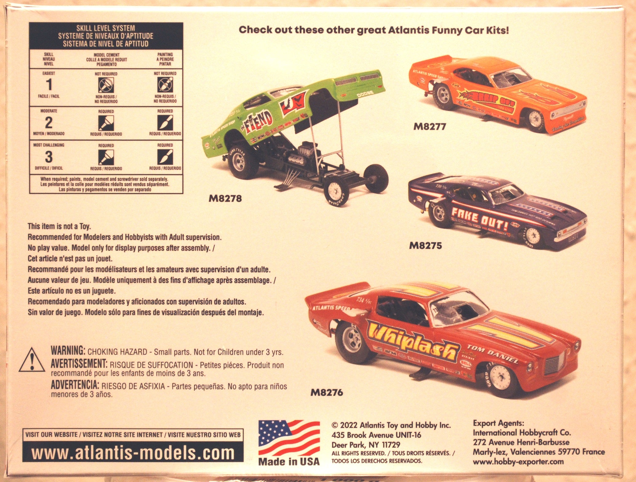 Atlantis 1120 Tom McEwens Moongoose Dragster 1:32 Snap Bausatz