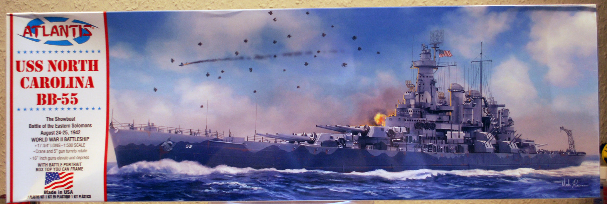 USS North Carolina BB-55 Schlachtschiff North Carolina Klasse 1:500 Atlantis 601