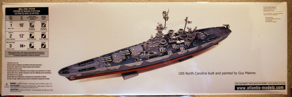 USS North Carolina BB-55 Schlachtschiff North Carolina Klasse 1:500 Atlantis 601