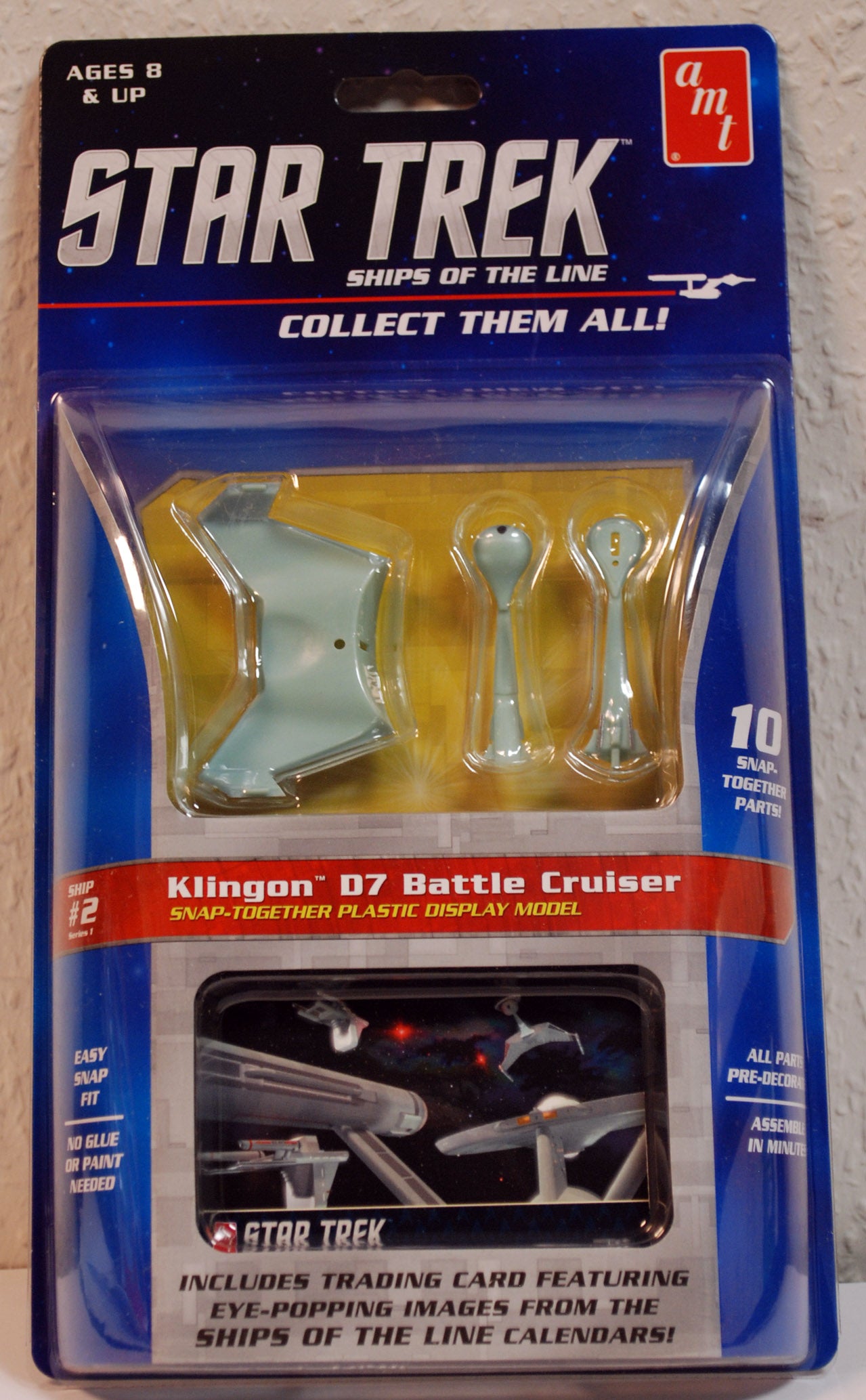 AMT 914 Star Trek Ships of the Line Enterprise, Defiant, Reliant, D7 Battle Cr.