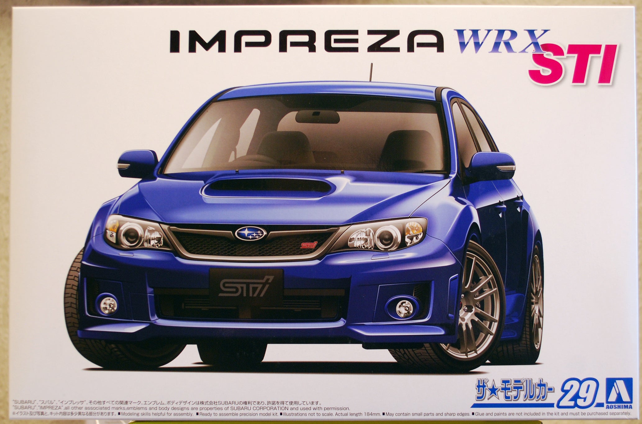 Aoshima 058343 2010 Subaru Impreza WRX STi 5-door Bausatz 1:24