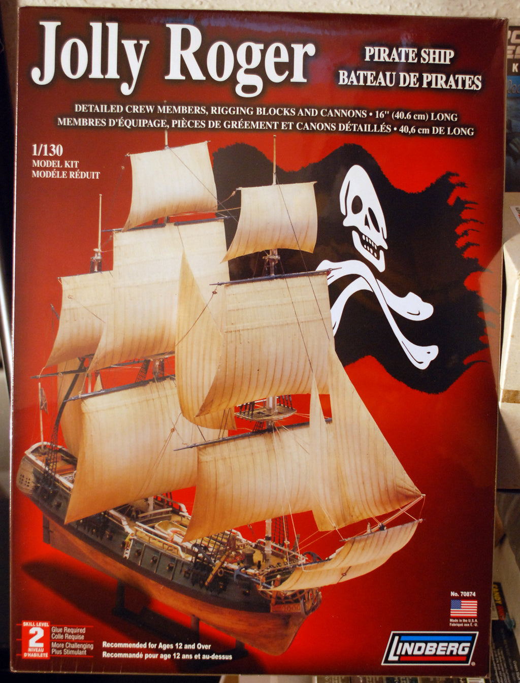 Lindberg 70874 Jolly Roger Pirate Ship 1:130