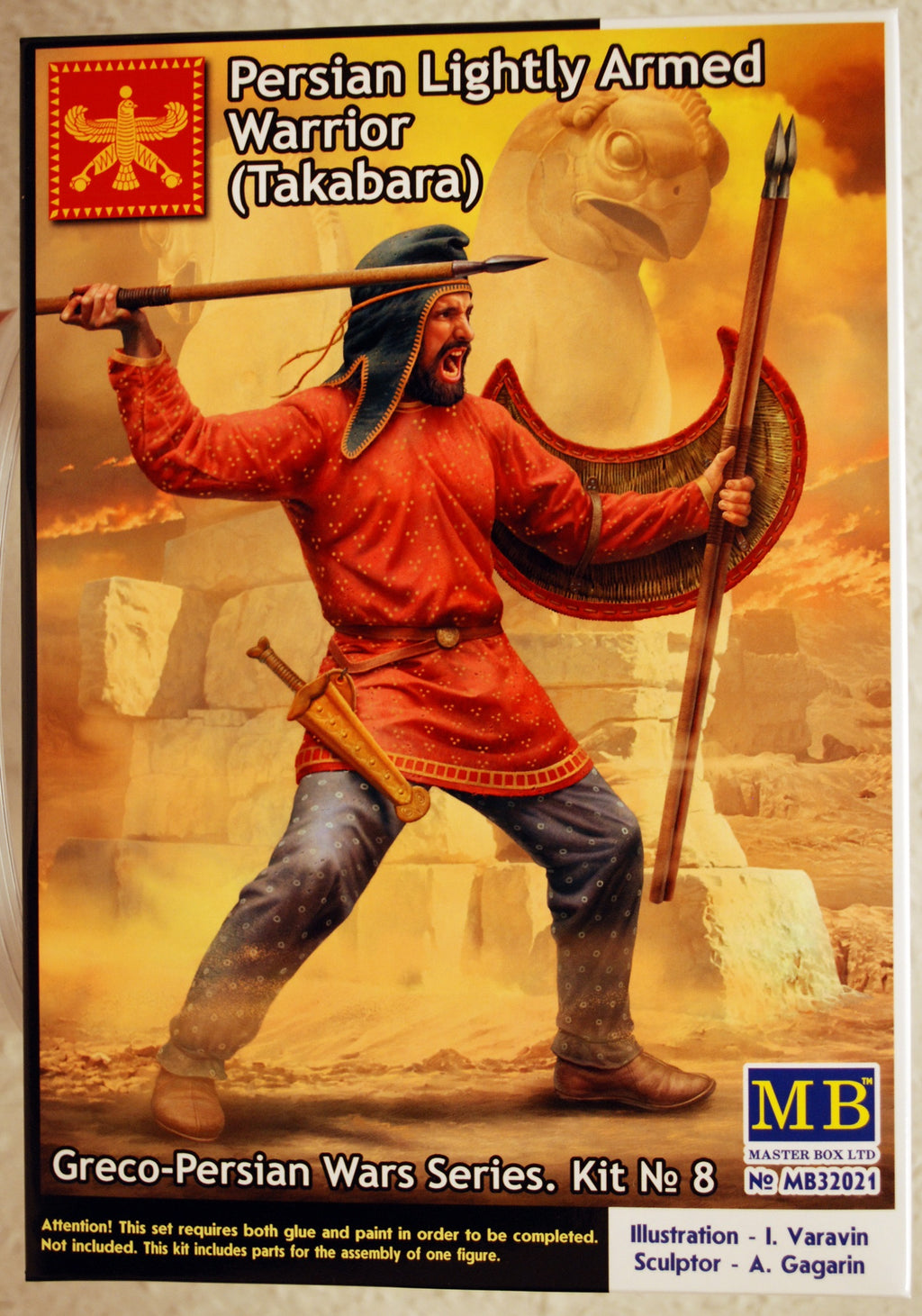32021 Master Box Greco-Persian Wars Persian Light warrior Takabara Kit #8 1:32