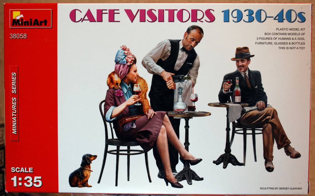 Mini Art 38058 Cafe Visitors 1930-40´s 1:35 Bausatz Kit