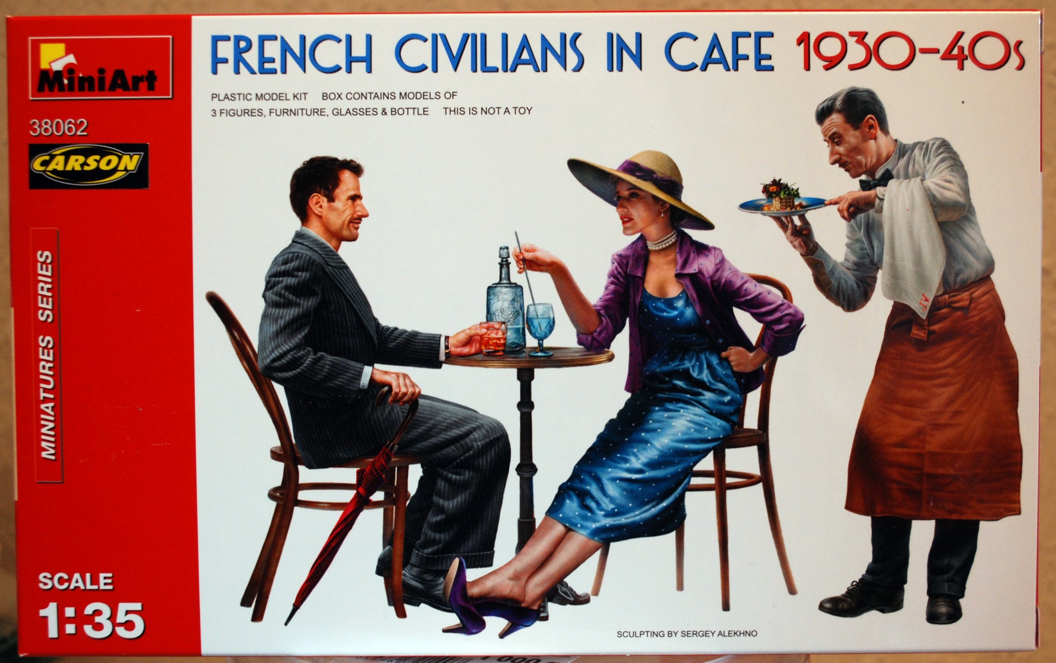 Mini Art 38062 French Civilians in Cafe 1930-40´s 1:35 Bausatz Kit