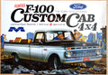 1966 Ford F-100 Custtom Cab 4 x 4 Pickup 1:25 Moebius 1236