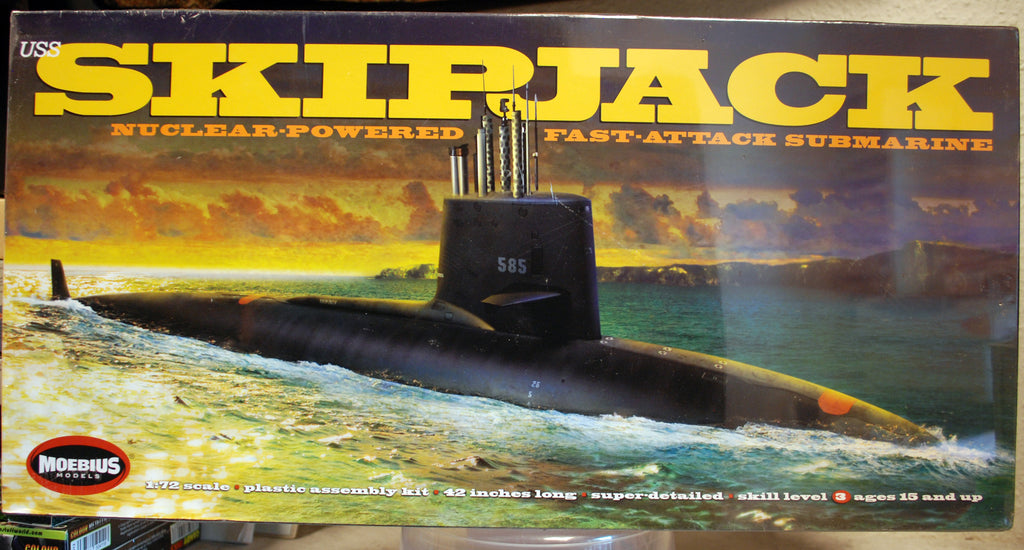Moebius 1400 USS Skipjack SSN-585 Submarine U-Boot 1:72