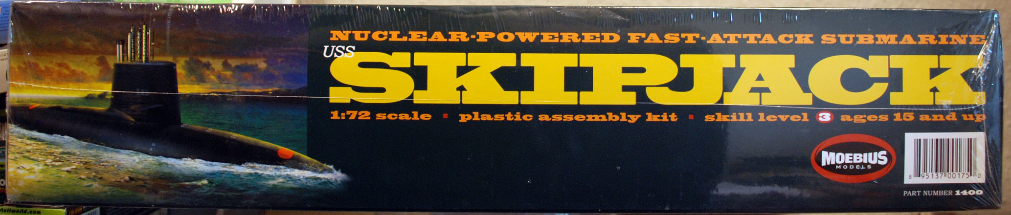 Moebius 1400 USS Skipjack SSN-585 Submarine U-Boot 1:72