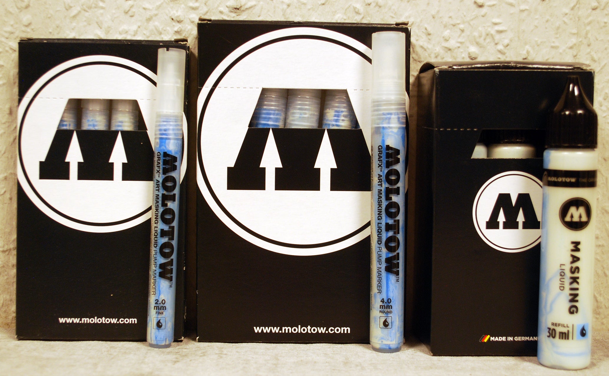Molotow Maskiermarker 2 mm - 4 mm Refill 30 ml Masking Liquid Pump Marker