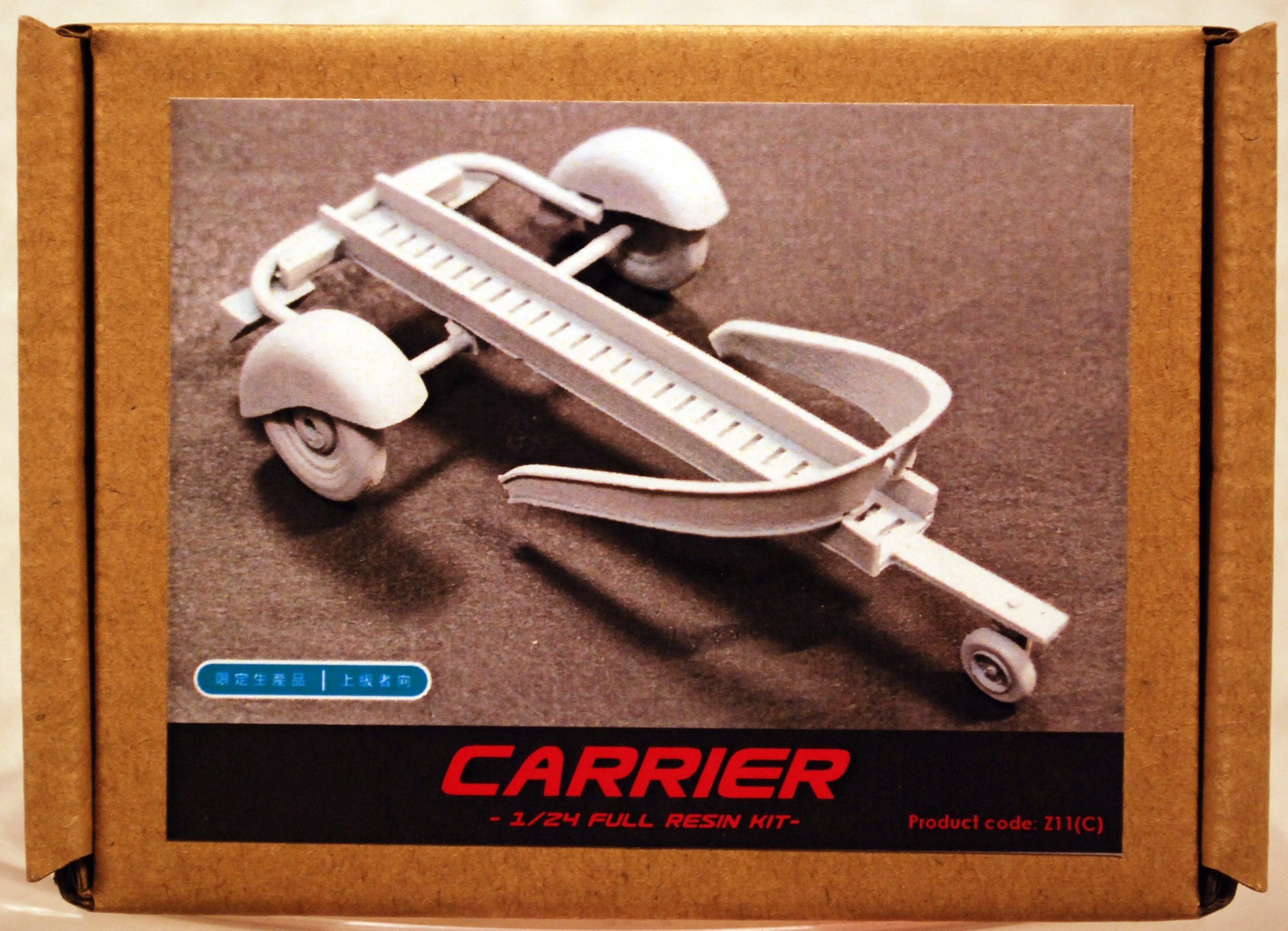 Trailer Anhänger für die Vespa 125 VNB 1:24 ZoomOn 111C