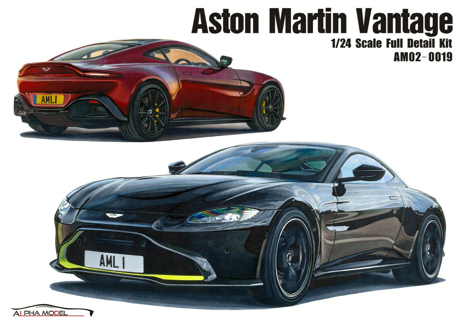 Alpha Model 02-019 2018 Aston Martin Vantage 1:24 neu 2020