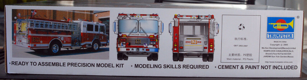 American La France Eagle Fire Pumper Feuerwehr 1:25 Trumpeter 02506