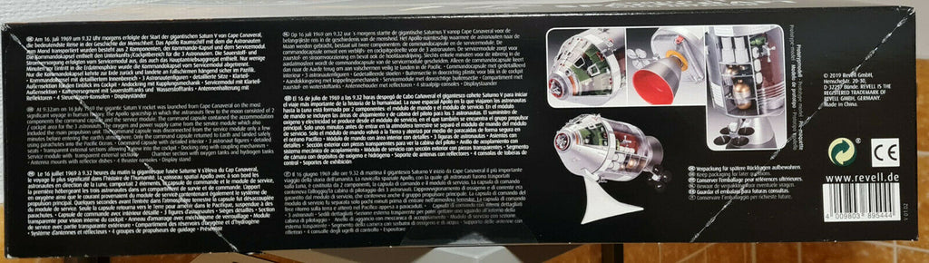 Revell 03703 Apollo 11 Spacecraft w. Interior 50th Anniv. 1:32