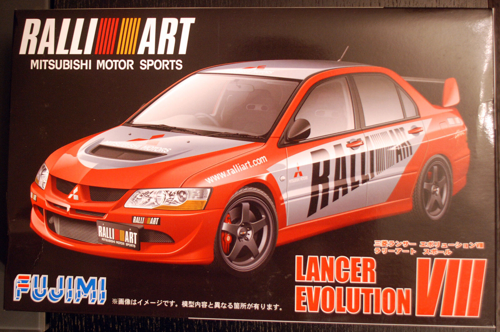 Fujimi 038179 2004 Mitsubishi Lancer GSR Evolution VIII Ralli Art, 1:24