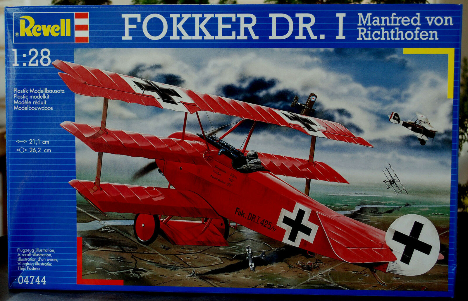 Revell 04744 1917 Fokker DR.I WK I Roter Baron Manfred von Richthofen 1:28