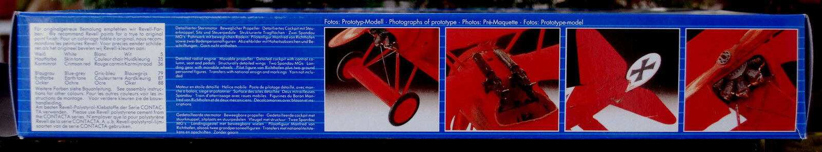 Revell 04744 1917 Fokker DR.I WK I Roter Baron Manfred von Richthofen 1:28