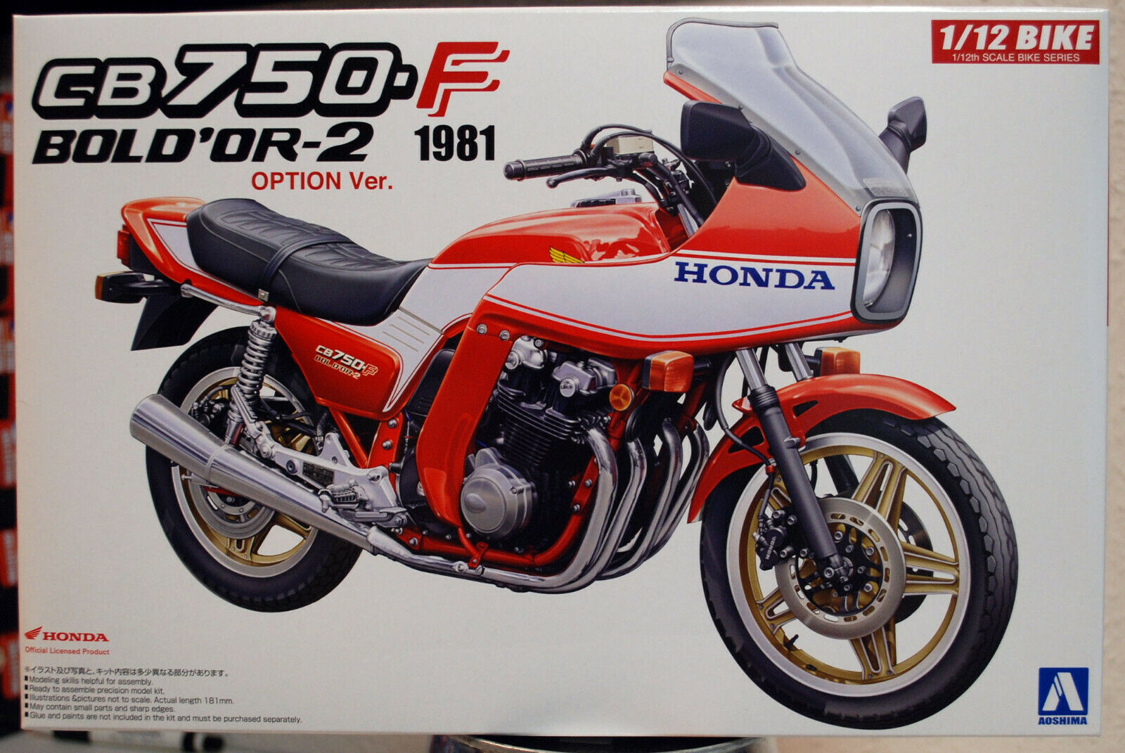 Aoshima 053126 1981 Honda CB 750 F Bol dÓr II 1:12 Motorrad Bausatz
