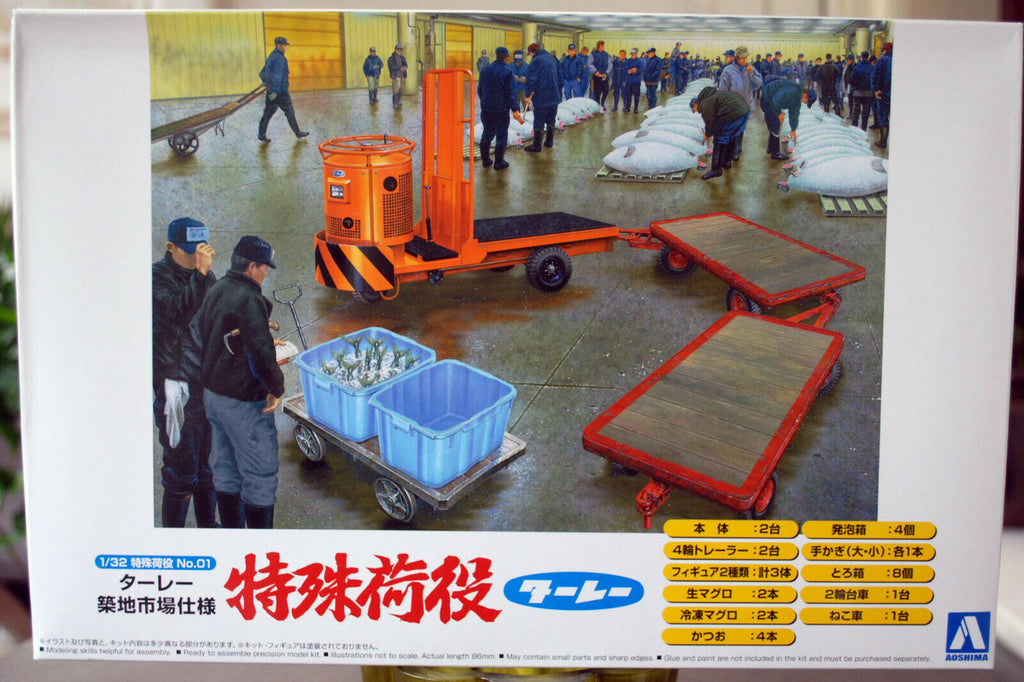 Aoshima 053379 Turrey Tsukiji Market Fischmarkt Thunfischbörse 1:32