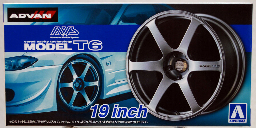 Aoshima 053799 Felgen AVS Model T6 19 Zoll inkl. Reifen 1:24 # 46