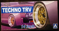 Aoshima 053867 Felgen Techno TRV 14 Zoll inkl. Reifen 1:24 #53