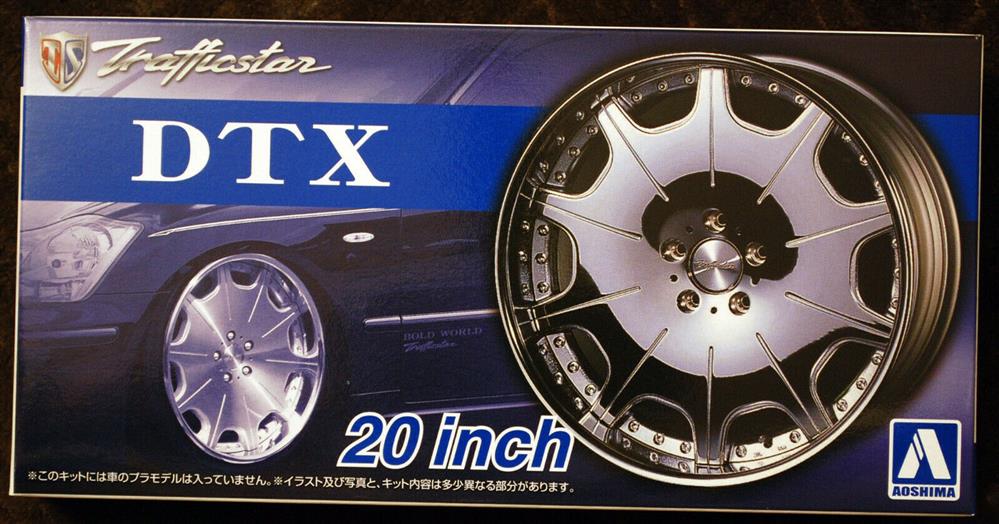 Aoshima 054260 Felgen Trafficstar DTX 20 Zoll inkl. Reifen 1:24 # 62