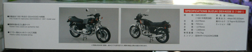 Aoshima 054574 1981 Suzuki GSX 400 E II 1:12 Motorrad Bike