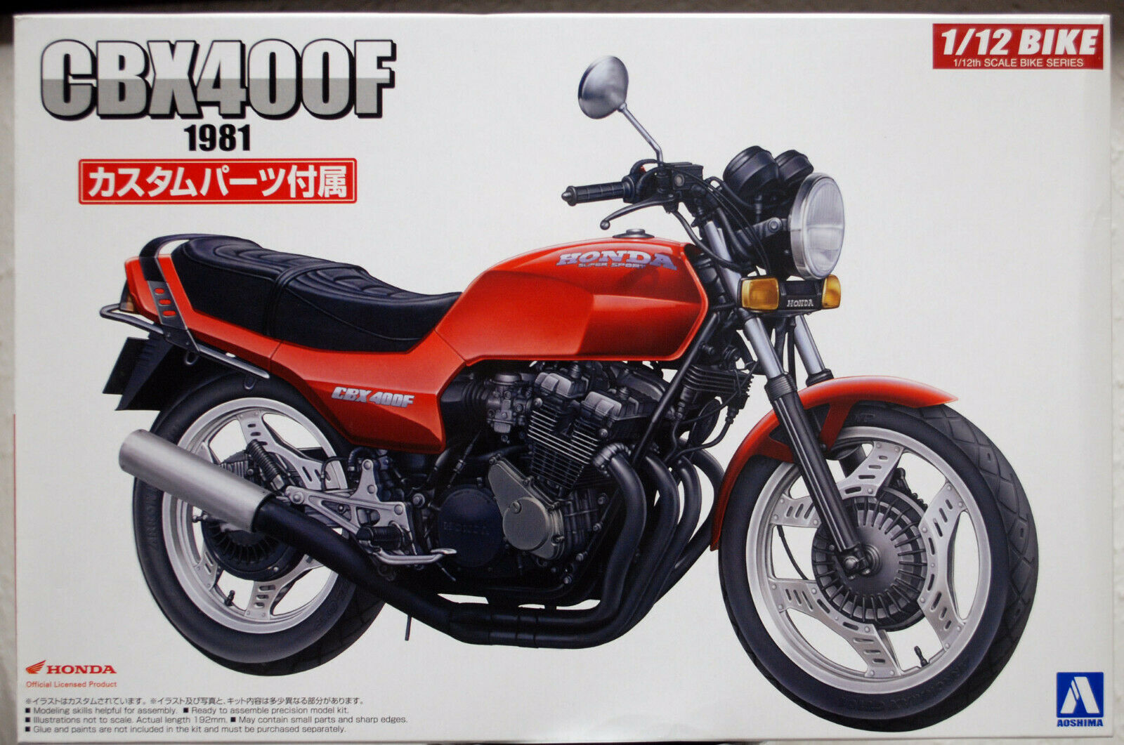 Aoshima 054581 1981 Honda CBX 400 F 1:12 Motorrad Bike